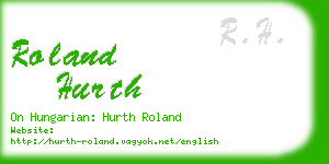 roland hurth business card